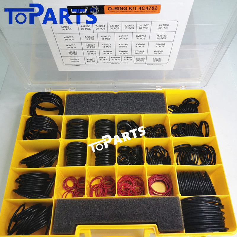High pressure hydraulic NBR rubber O-rings in BULLDOG 4C4782 service kit for CAT machinery