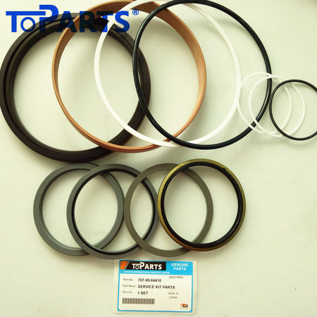 Premium grade polyurethane and NBR components in Komatsu 707-99-64410 repair kit by TOPARTSMALL