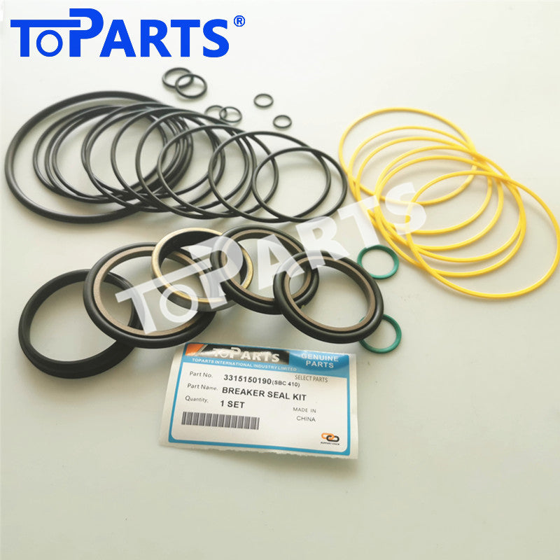 Premium grade polyurethane and NBR seals inside 3315150190 breaker repair kit by TOPARTSMALL