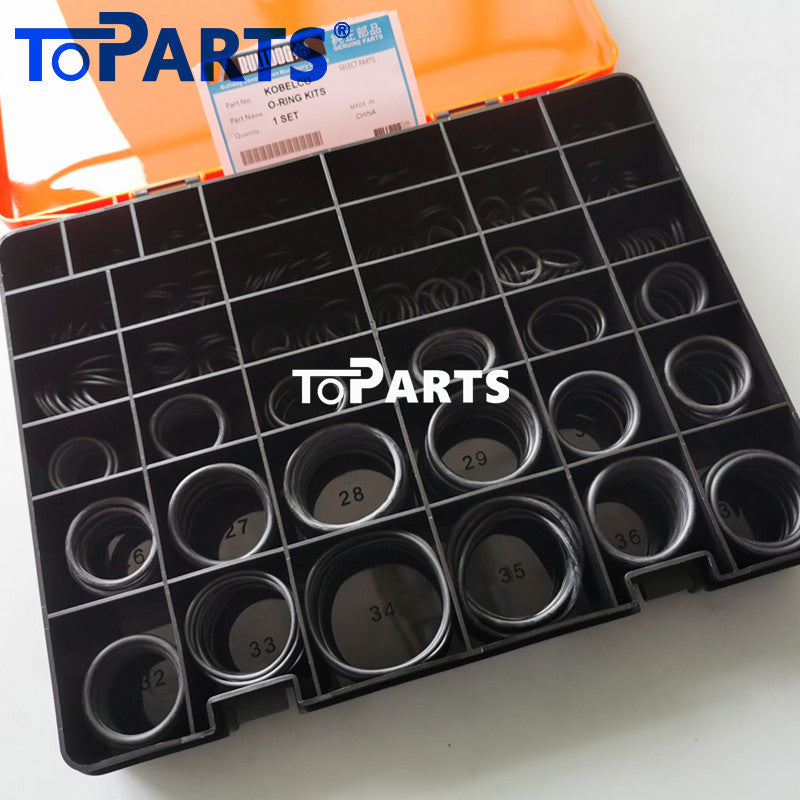 Bulldog branded heavy-duty O-ring assortment box 98010001 for Kobelco excavator