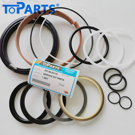 Premium grade polyurethane and NBR components in Komatsu 707-99-53170 repair kit by TOPARTSMALL