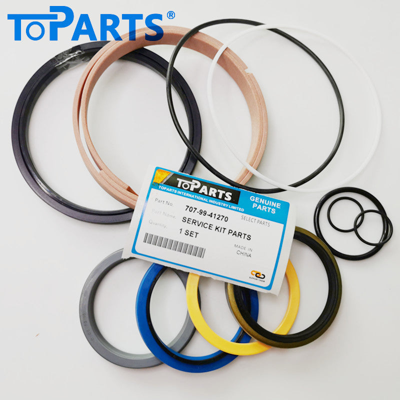 Premium grade polyurethane and NBR components in Komatsu 707-99-41270 repair kit by TOPARTSMALL