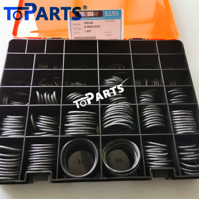 Premium quality high-pressure rubber seals inside Volvo 14532650 O-ring kit by TOPARTSMALL