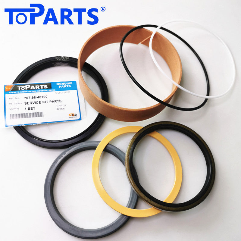 High pressure polyurethane and NBR seals inside Komatsu 707-98-46100 repair kit