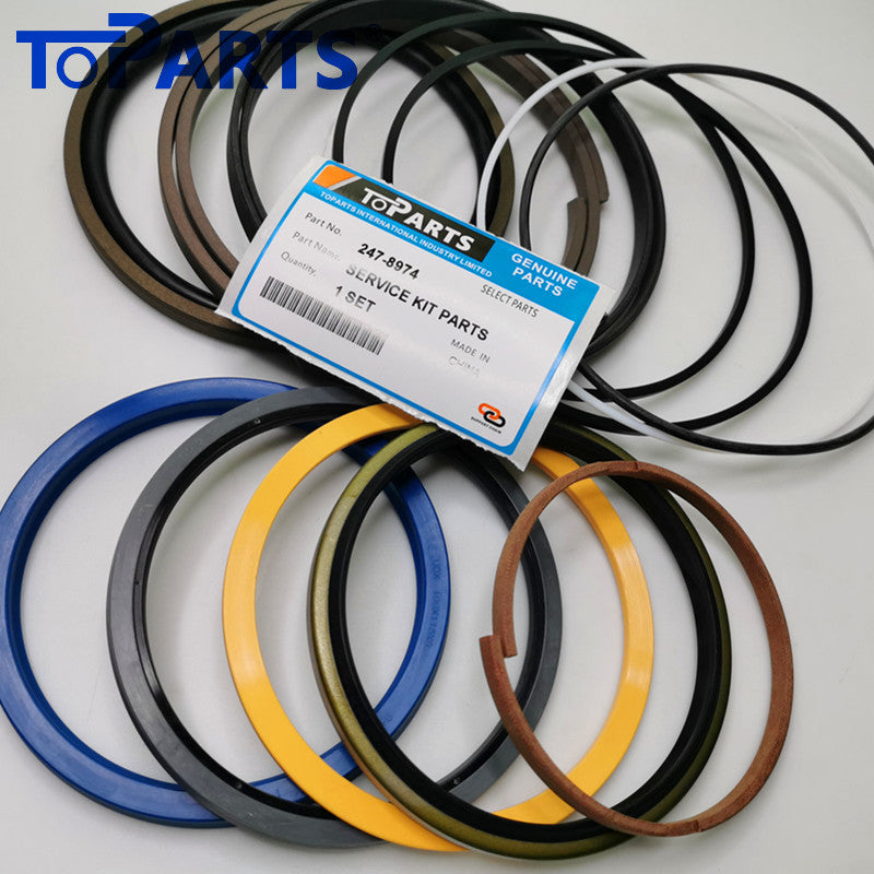 247-8974 Hydraulic cylinder seal kit 2478974 for CAT 320D Stick Cylinder Repair Kit Main Seal Kit Layout