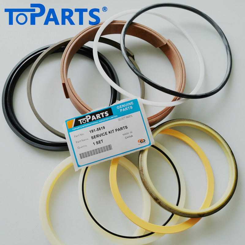 191-5619 Hydraulic cylinder seal kit 1915619 for CAT 322C Bucket Cylinder Repair Kit Main Seal Kit Layout
