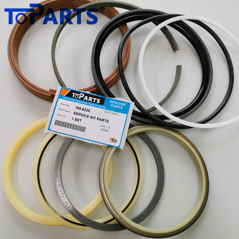194-8235 Hydraulic cylinder seal kit 1948235 for CAT 336D Bucket Cylinder Repair Kit Main Seal Kit Layout