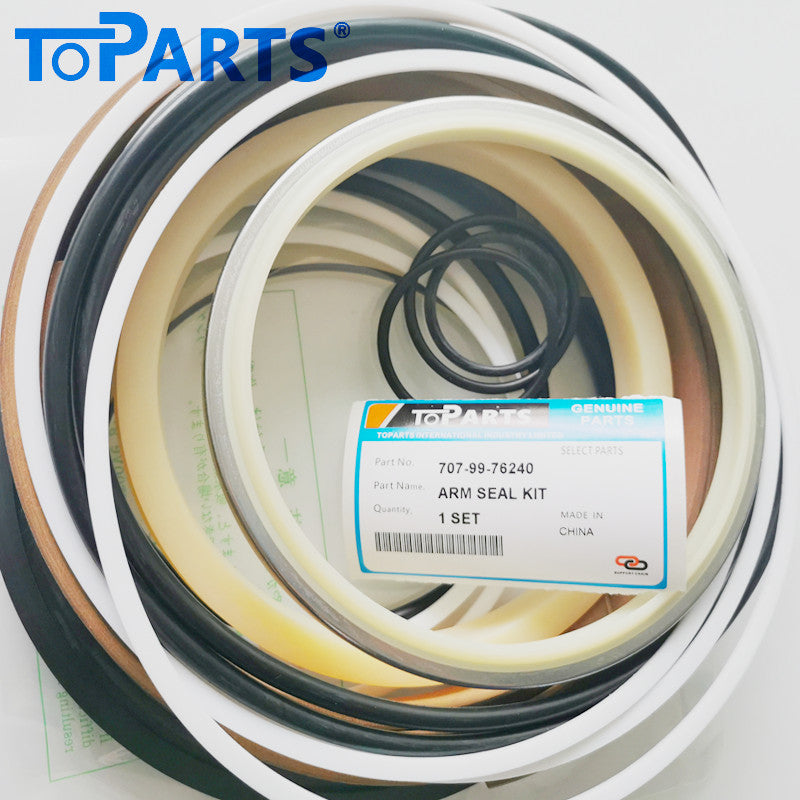 Premium grade polyurethane and NBR components in Komatsu 707-99-76240 repair kit by TOPARTSMALL