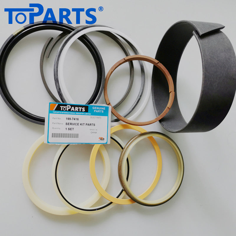 199-7416 Hydraulic cylinder seal kit 1997416 for CAT 322C Stick Cylinder Repair Kit Main Seal Kit Layout