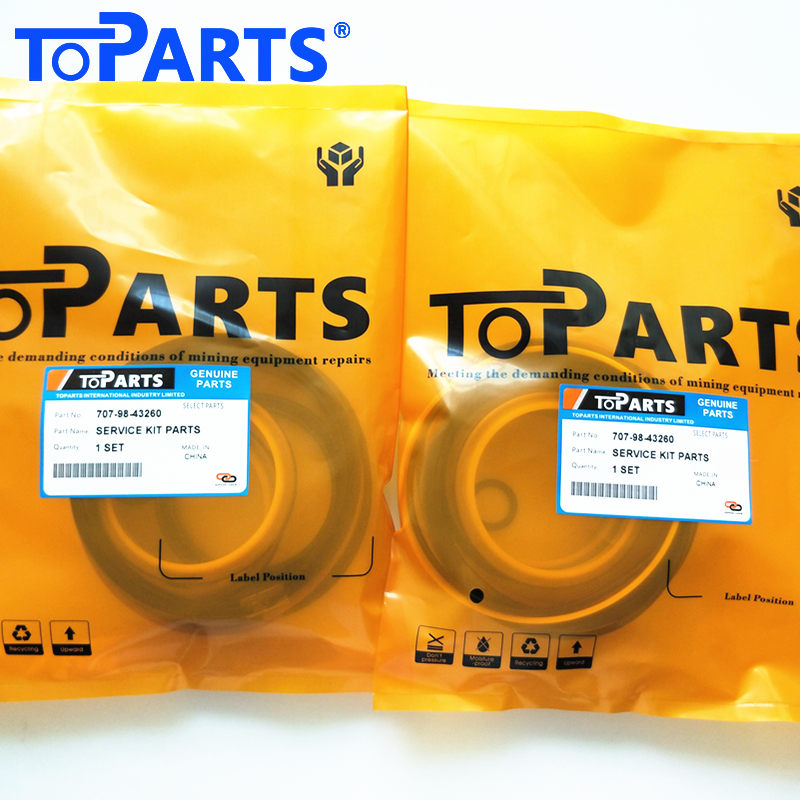Premium grade polyurethane and NBR components in Komatsu 707-98-43260 repair kit by TOPARTSMALL