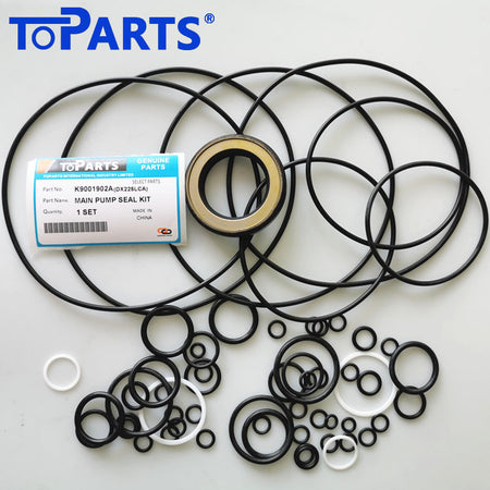 K9001902 Hydraulic pump seal kit for Doosan DX220A / DX225LCA Excavator Main Seal Kit Layout