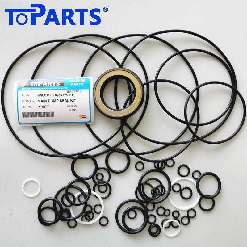 K9001902 Hydraulic pump seal kit for Doosan DX220A / DX225LCA Excavator Main Seal Kit Layout