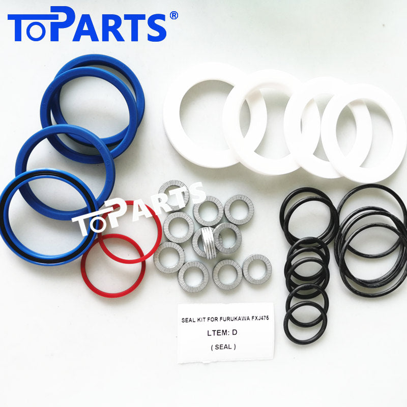 Premium grade polyurethane and NBR components in Furukawa 902409-920050 902409-920060 902409-920070 902409-920080 902407-920090 repair kit by TOPARTSMALL