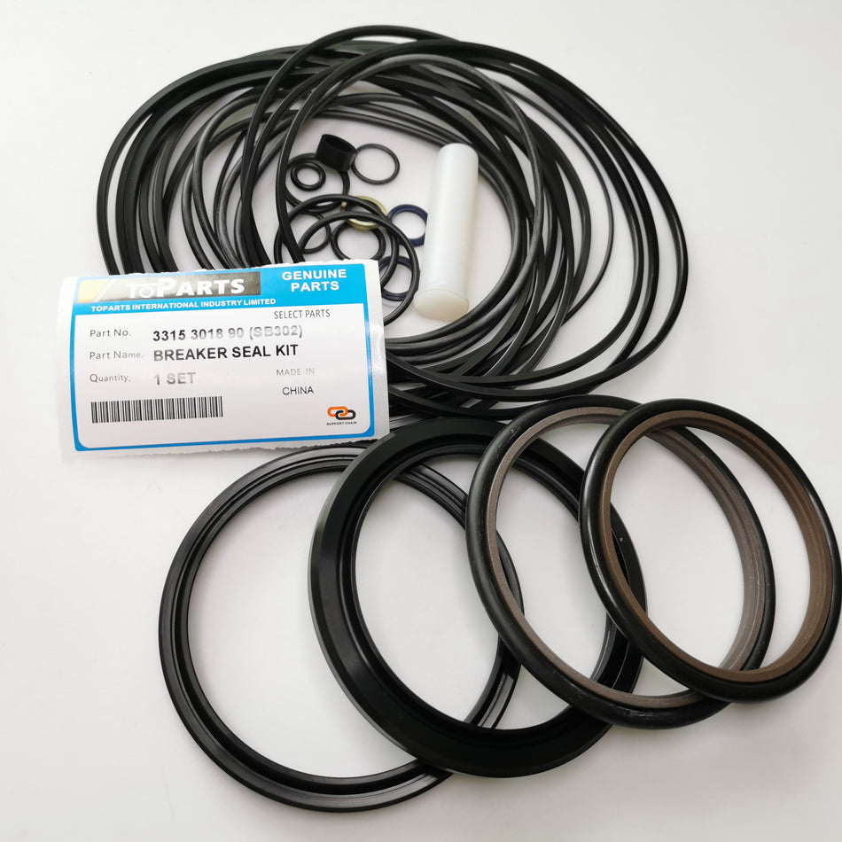 3315301890 Hydraulic Breaker Seal Kit for Epiroc SB302 Hydraulic Hammer Repair Seal Kits 3382070102 Front View