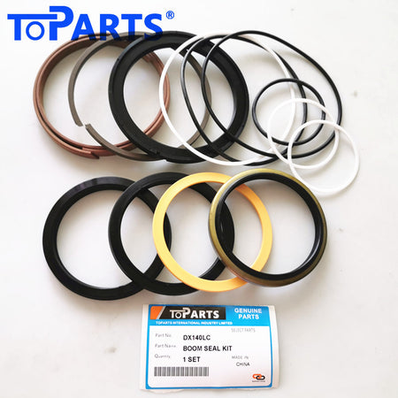 K9002306 Hydraulic Cylinder Seal Kit for Doosan DX140LC Boom Cylinder Repair Kit Main Seal Kit Layout